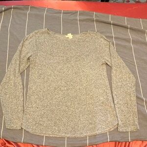 H&M Grey Long Sleeve Crew Neck Size S